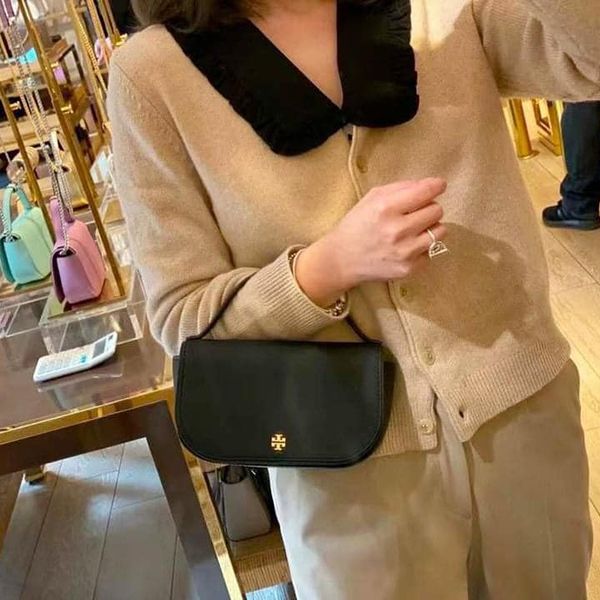 Túi Xách Tay Nữ Tory Burch Emerson Top Handle Crossbody Màu Đen - Túi xách - Vua Hàng Hiệu