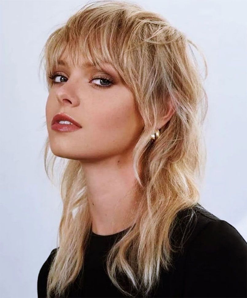 15+ kiểu tóc mullet layer nữ mặt tròn trẻ trung, rất phổ biến