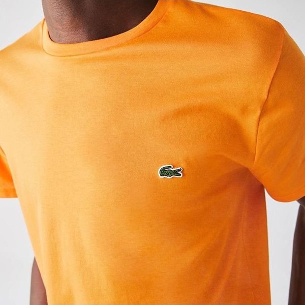 Áo Phông Nam Lacoste Men's Regular Fit TH6709DRA T-Shirt Màu Cam Size 2 - Thời trang - Vua Hàng Hiệu