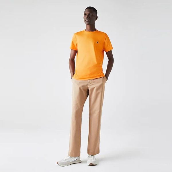 Áo Phông Nam Lacoste Men's Regular Fit TH6709DRA T-Shirt Màu Cam Size 2 - Thời trang - Vua Hàng Hiệu