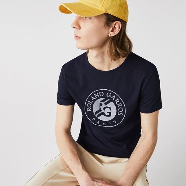 Áo Phông Nam Lacoste Roland Garros French Open Edition TH9228525 Màu Xanh Đen Size 2 - Thời trang - Vua Hàng Hiệu