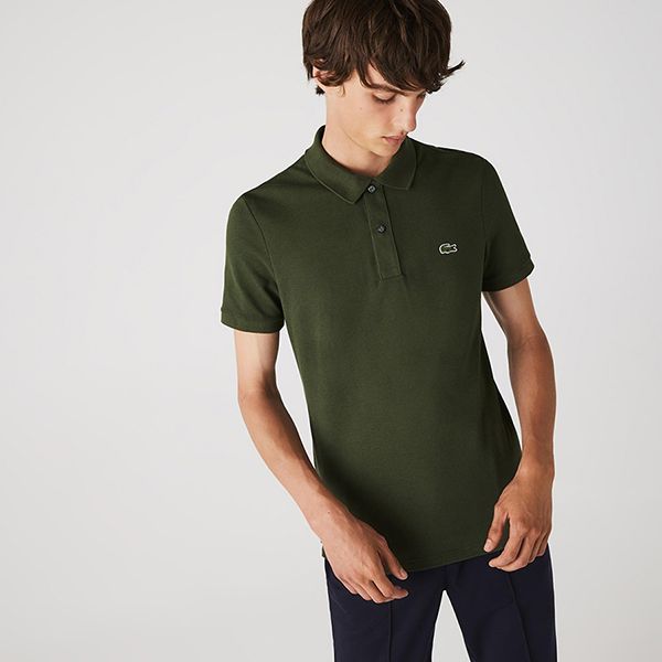 Áo Polo Nam Lacoste Men's Slim Fit İn Petit Piqué PH4012S7T Màu Xanh Rêu Size 3 - Thời trang - Vua Hàng Hiệu