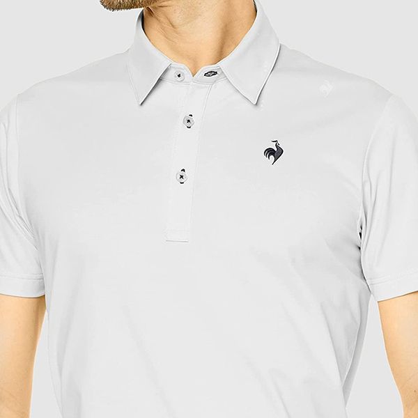 Áo Polo Nam Le Coq Sportif Golf Men's Short Sleeve Shirt QGMVJA00V Màu Xám - Thời trang - Vua Hàng Hiệu