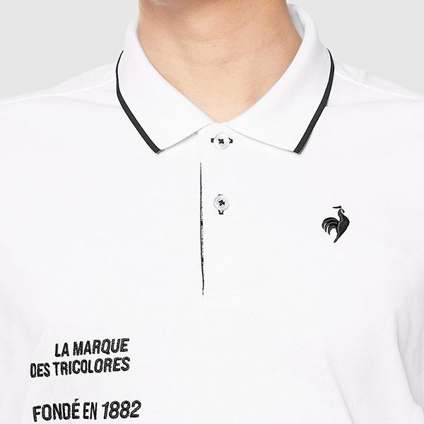 Áo Polo Nam Le Coq Sportif Golf Men's Short Sleeve Shirt QGMVJA03 Màu Trắng - Thời trang - Vua Hàng Hiệu