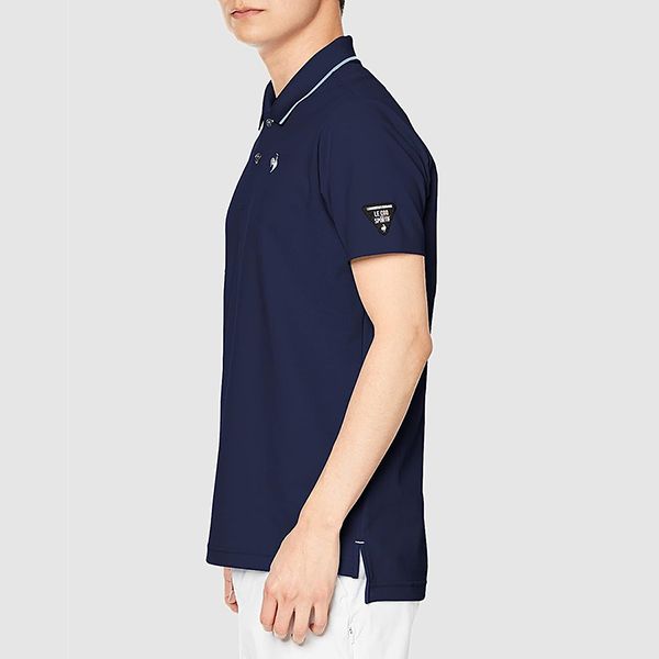 Áo Polo Nam Le Coq Sportif Golf Men's Short Sleeve Shirt QGMVJA03 Màu Xanh Navy - Thời trang - Vua Hàng Hiệu