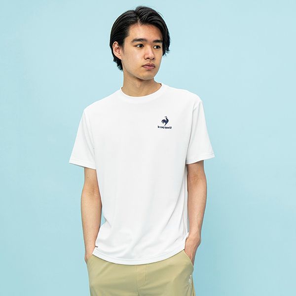 Áo Thun Nam Le Coq Sportif Men's T Shirt QMMTJA30Z Màu Trắng - Thời trang - Vua Hàng Hiệu