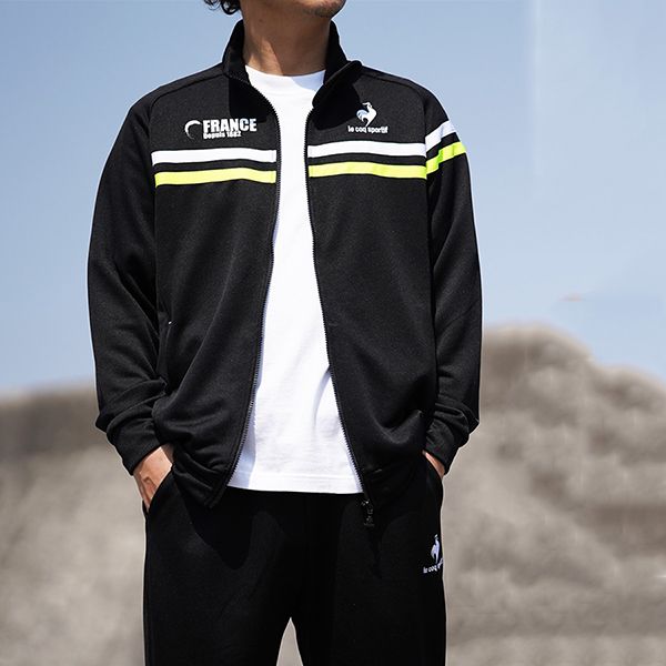 Bộ Quần Áo Nỉ Nam Le Coq Sportif Jersey Sweat QMMTJX01CP Màu Đen - Thời trang - Vua Hàng Hiệu