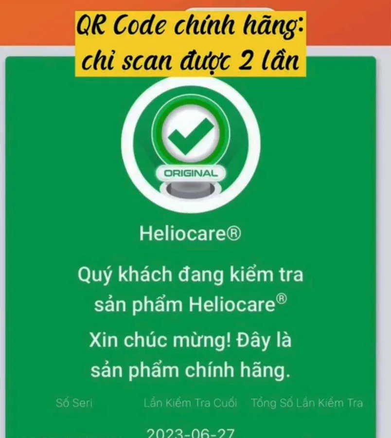 6 cách phân biệt kem chống nắng Heliocare THẬT GIẢ chính xác