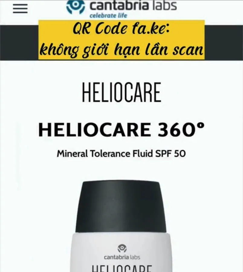 6 cách phân biệt kem chống nắng Heliocare THẬT GIẢ chính xác