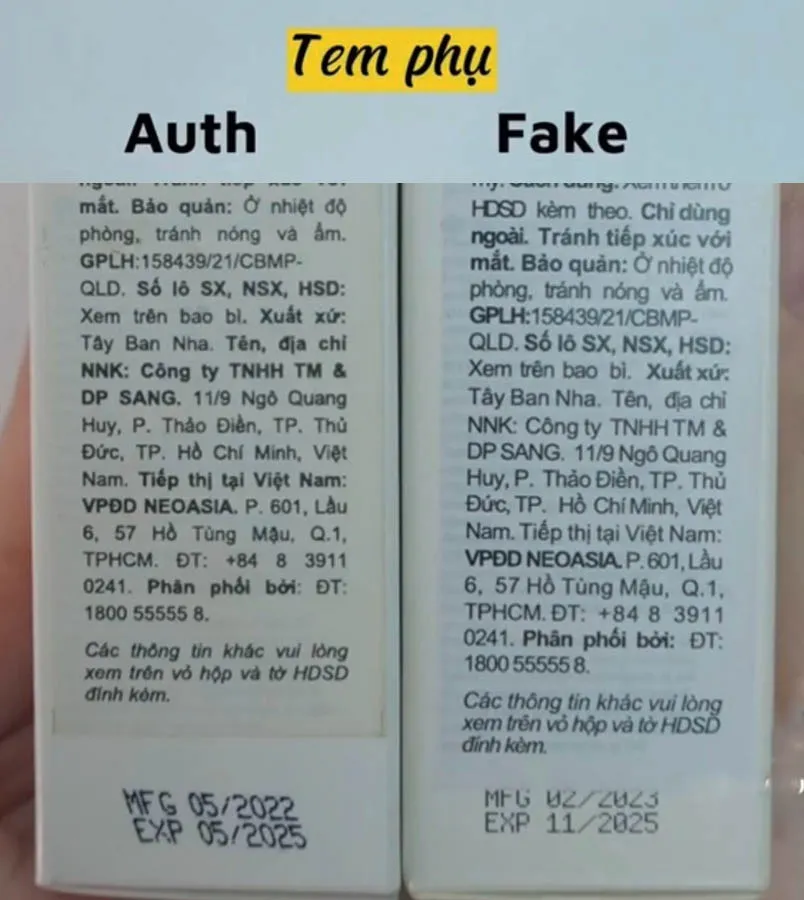 6 cách phân biệt kem chống nắng Heliocare THẬT GIẢ chính xác