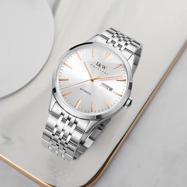 Đồng Hồ Nam I&W Carnival 509G12 Automatic Màu Bạc - Đồng hồ - Vua Hàng Hiệu