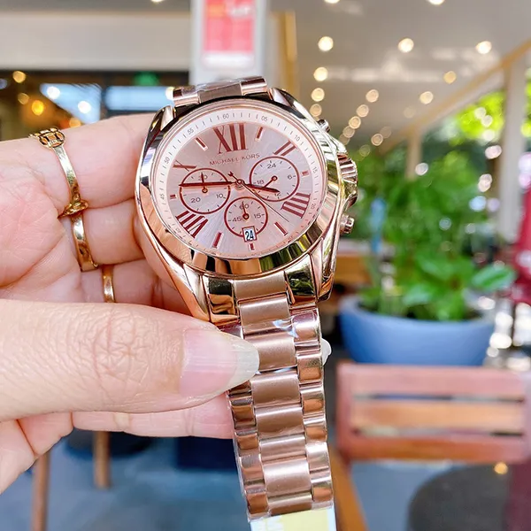 Đồng Hồ Nam Michael Kors MK5503 Watch 42mm Màu Vàng Hồng - Đồng hồ - Vua Hàng Hiệu