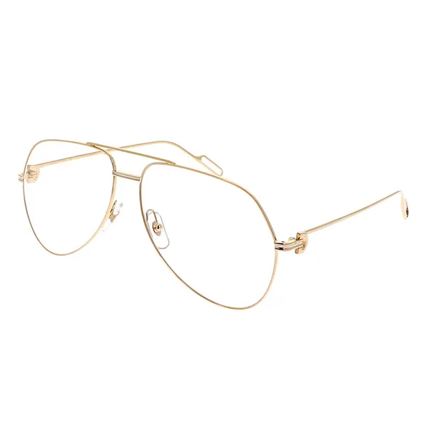 Kính Mắt Cận Cartier CT0116O 003 Màu Vàng - Kính mắt - Vua Hàng Hiệu