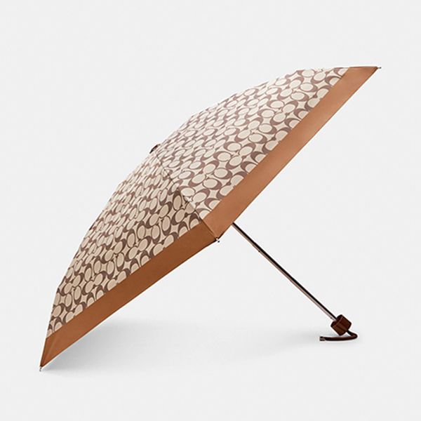 Ô Coach UV Protection Signature Mini Umbrella C4322 Màu Nâu - Ô - Dù - Vua Hàng Hiệu