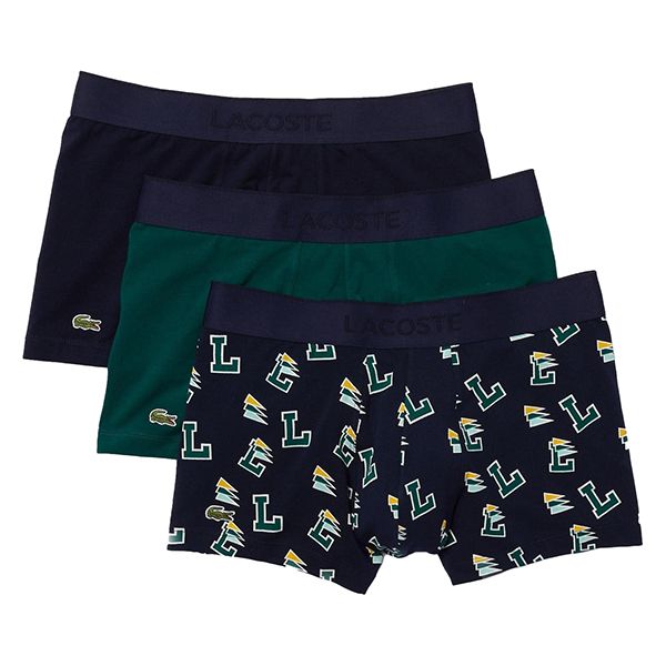Set Quần Lót Nam Lacoste Men’s Stretch Cotton Trunk 3-Pack 5H75961DW Size 4 - Thời trang - Vua Hàng Hiệu