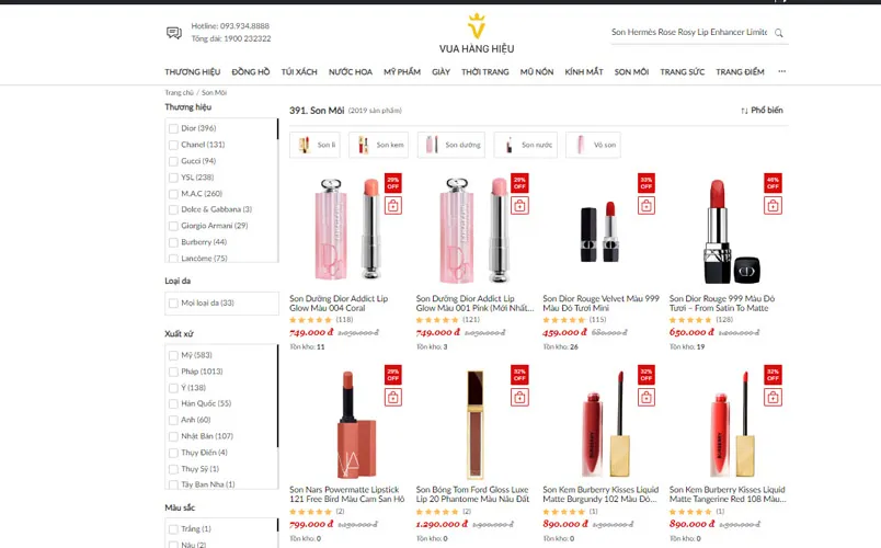 10 thỏi son MLBB high-end màu vô cùng đẹp đáng mua