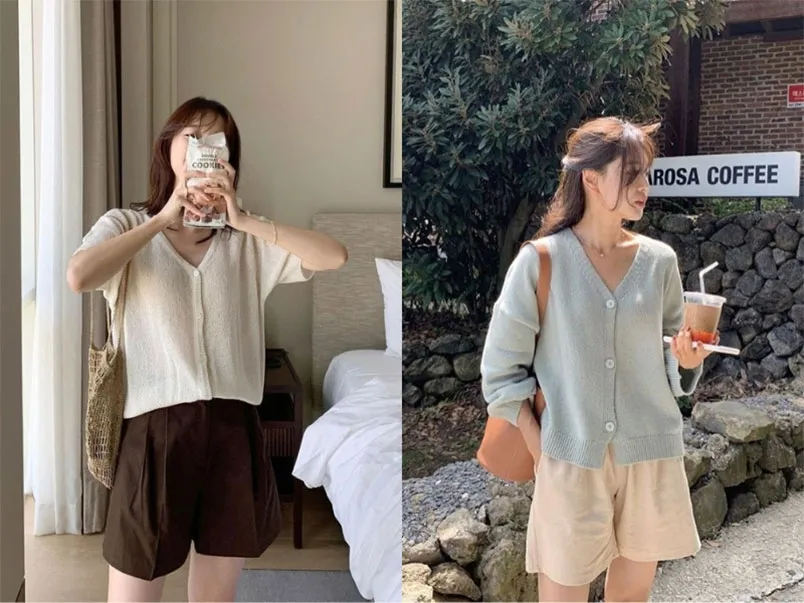 11 cách phối đồ với áo khoác len cardigan mỏng mùa thu vô cùng đẹp
