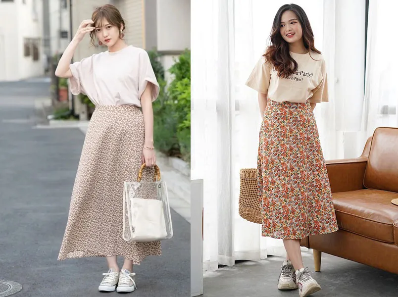 11+ cách phối đồ với chân váy voan chuẩn style Hàn