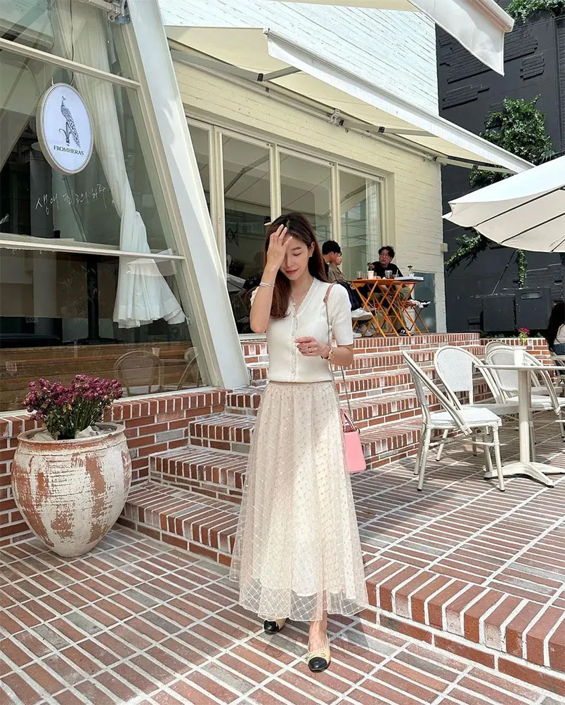 11+ cách phối đồ với chân váy voan chuẩn style Hàn