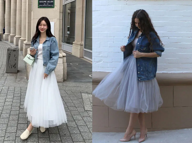 11+ cách phối đồ với chân váy voan chuẩn style Hàn