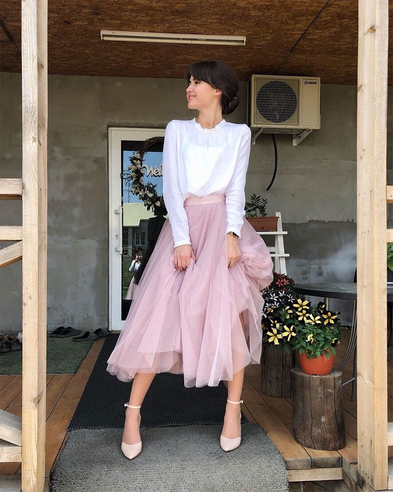 11+ cách phối đồ với chân váy voan chuẩn style Hàn