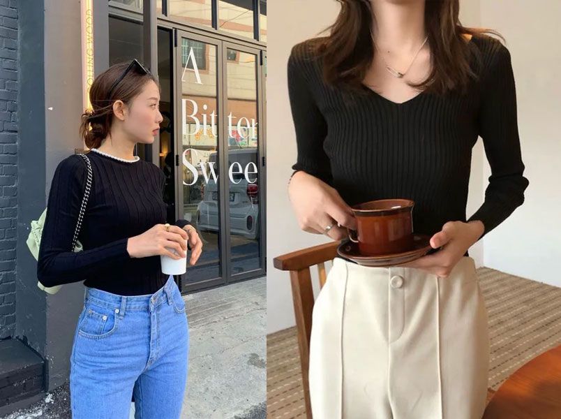 5 kiểu áo len mỏng cho mùa thu 