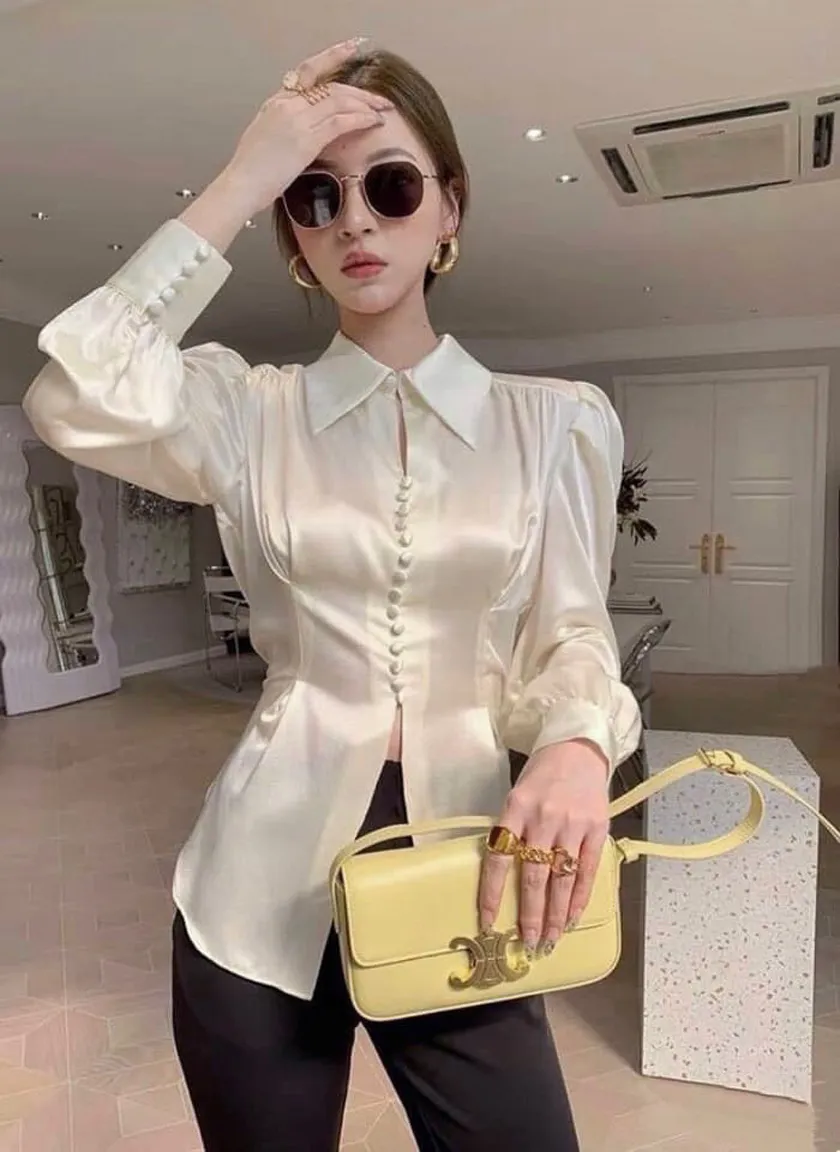 Top 30+ mẫu áo sơ mi nữ công sở thanh lịch và thời trang