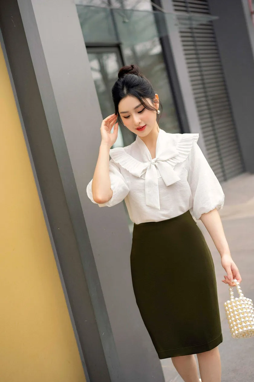 36 kiểu áo sơ mi nữ tay lỡ vô cùng đẹp cho nàng công sở