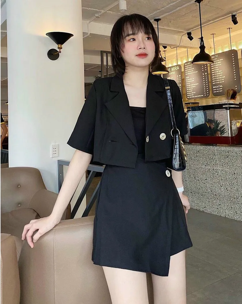Lưu ngay 15 cách mặc áo blazer tay ngắn đẹp cho phái nữ