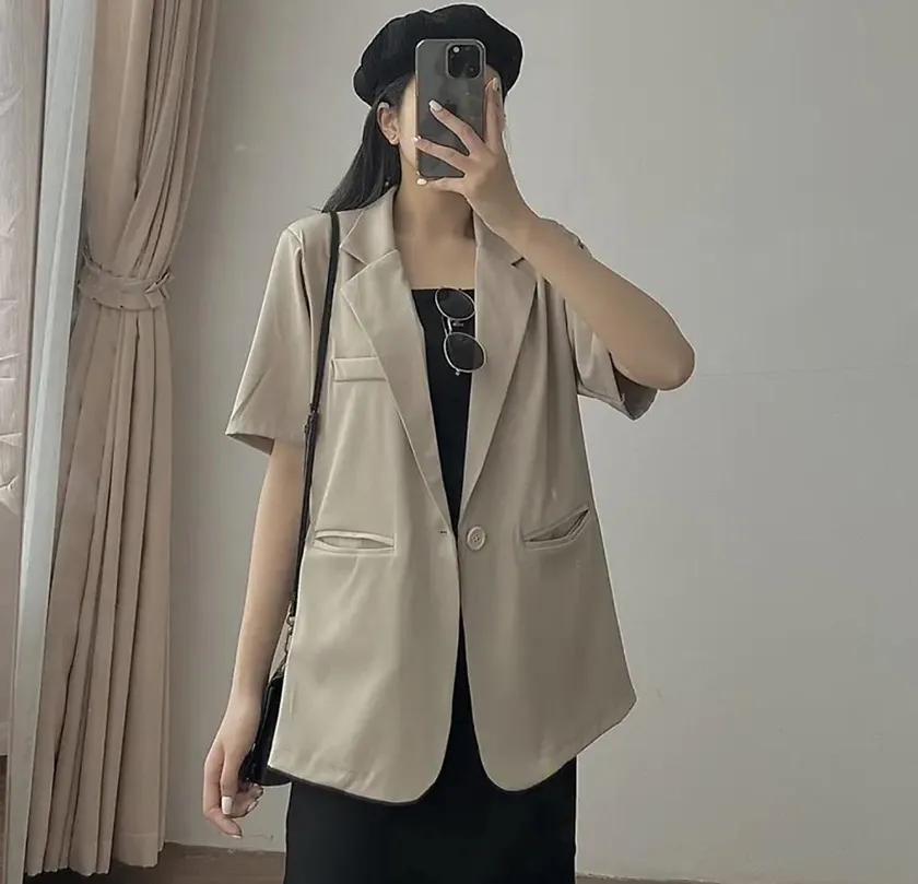 Lưu ngay 15 cách mặc áo blazer tay ngắn đẹp cho phái nữ