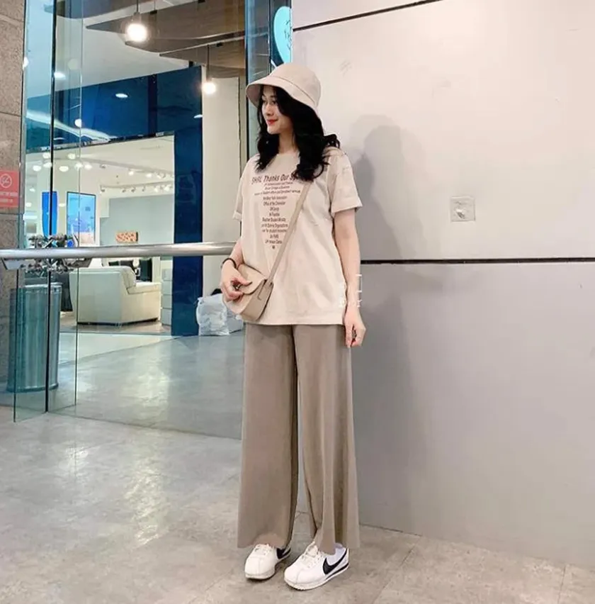 16 cách phối đồ với quần len ống rộng thời trang và ấm áp
