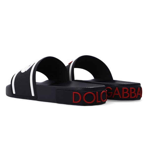 Dép Dolce & Gabbana D&G Slides With Logo CW0142 AO235 8B438 Màu Đen Size 38 - Dép - Vua Hàng Hiệu