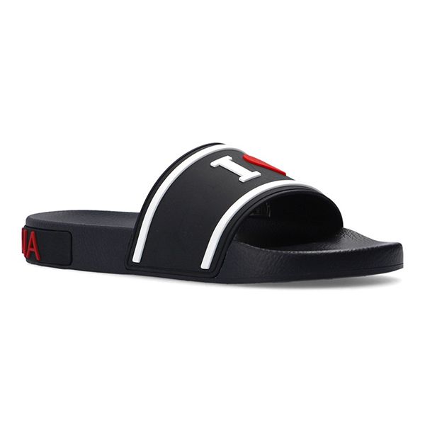 Dép Dolce & Gabbana D&G Slides With Logo CW0142 AO235 8B438 Màu Đen Size 38 - Dép - Vua Hàng Hiệu