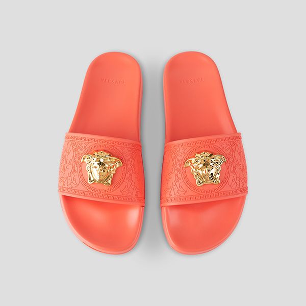 Dép Nam Versace With Logo Medusa Gold In Orange 1004190 DGOM8 1R38V Màu Cam Size 38 - Dép - Vua Hàng Hiệu