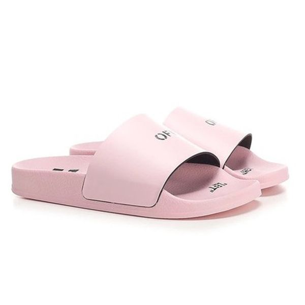 Dép Nữ Off-White Rubber Slides With Logo Pink Màu Hồng - Dép - Vua Hàng Hiệu