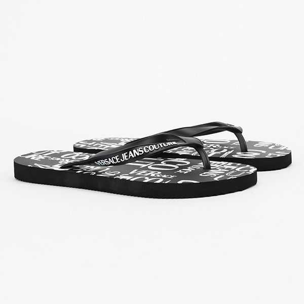 Dép Xỏ Ngón Versace Jeans Couture Slipper 74YA3SQ7 Màu Đen Size 40 - Dép - Vua Hàng Hiệu