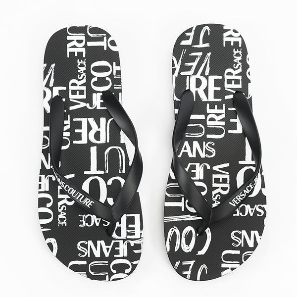 Dép Xỏ Ngón Versace Jeans Couture Slipper 74YA3SQ7 Màu Đen Size 40 - Dép - Vua Hàng Hiệu