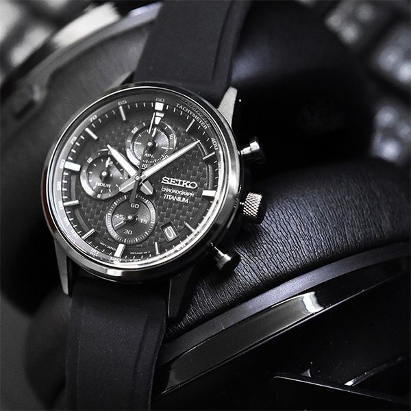 Đồng Hồ Nam Seiko Chronograph Quartz Black Dial Men's Watch SSB393P1 Màu Đen - Đồng hồ - Vua Hàng Hiệu