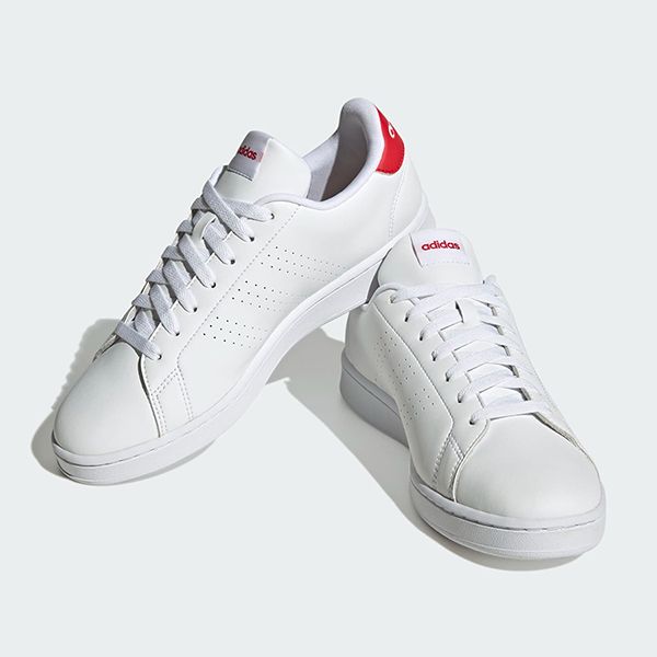 Giày Thể Thao Nam Adidas Advantage HR0235 Màu Trắng/Đỏ Size 42 - Giày - Vua Hàng Hiệu