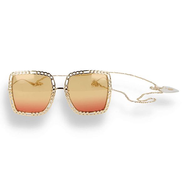 Kính Mát Nữ Gucci Sunglasses GG1033S 001 Màu Vàng - Kính mắt - Vua Hàng Hiệu