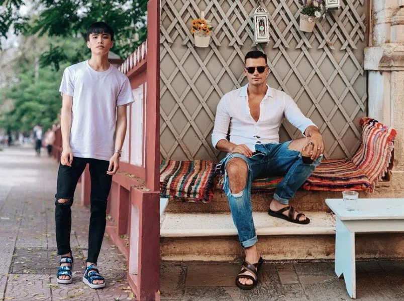 Mặc quần jean mang giày gì cho nam đẹp, rất ấn tượng?