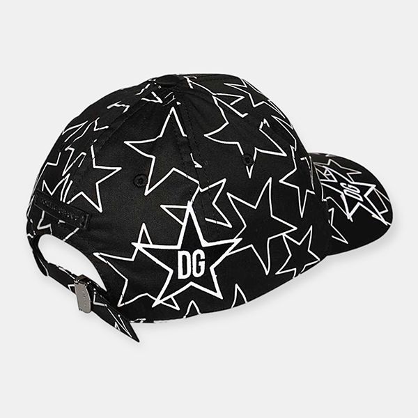 Mũ Dolce & Gabbana D&G Star Dg Logo Baseball Hat In Black DG4777 Màu Đen - Mũ nón - Vua Hàng Hiệu