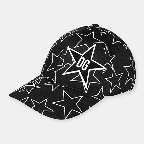 Mũ Dolce & Gabbana D&G Star Dg Logo Baseball Hat In Black DG4777 Màu Đen - Mũ nón - Vua Hàng Hiệu