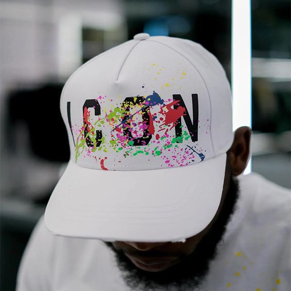 Mũ Dsquared2 Icon Splash Baseball Cap DSQ2 BCM0605 Màu Trắng - Mũ nón - Vua Hàng Hiệu