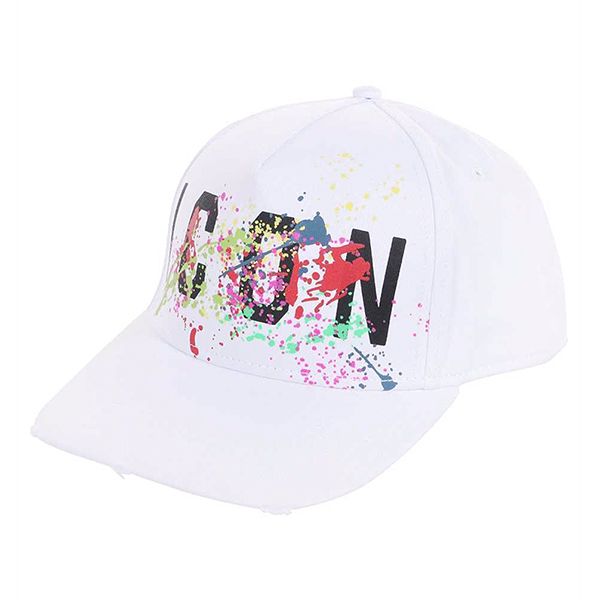 Mũ Dsquared2 Icon Splash Baseball Cap DSQ2 BCM0605 Màu Trắng - Mũ nón - Vua Hàng Hiệu