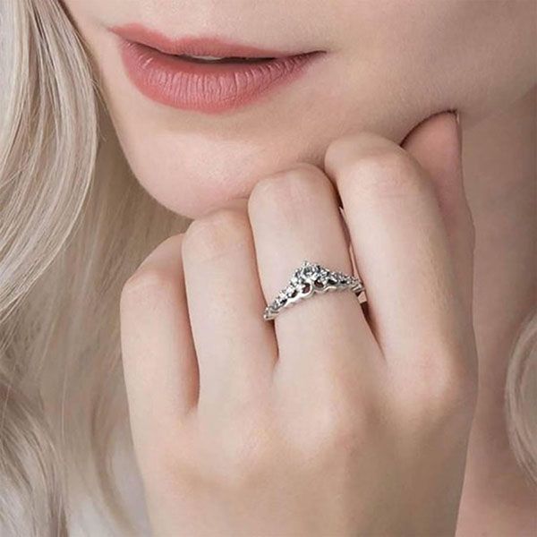 Nhẫn Nữ Pandora Fairytale Tiara Ring Clear 196226CZ Màu Bạc Size 56 - Trang sức - Vua Hàng Hiệu