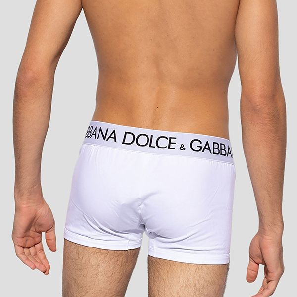 Quần Lót Nam Dolce & Gabbana D&G Boxer White With Logo Embroidered M4B97J OUAIG W0800 Màu Trắng - Thời trang - Vua Hàng Hiệu