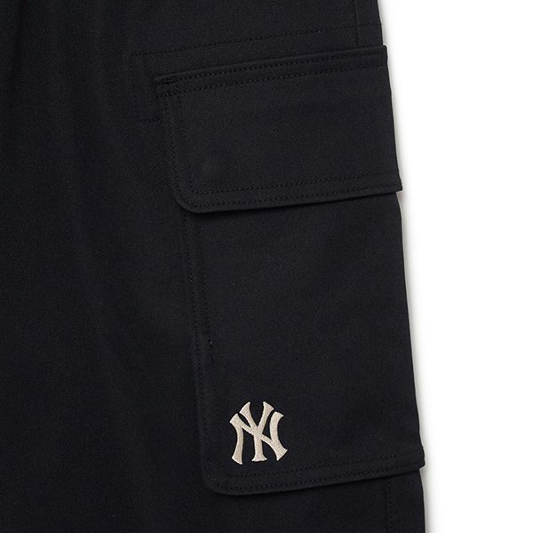 Quần Ống Rộng Nữ MLB Basic Logo Cotton Wide Cargo Pants New York Yankees 3FWPB0134-50BKS Màu Đen - Thời trang - Vua Hàng Hiệu