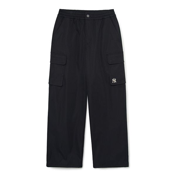 Quần Ống Rộng Nữ MLB Basic Logo Cotton Wide Cargo Pants New York Yankees 3FWPB0134-50BKS Màu Đen - Thời trang - Vua Hàng Hiệu