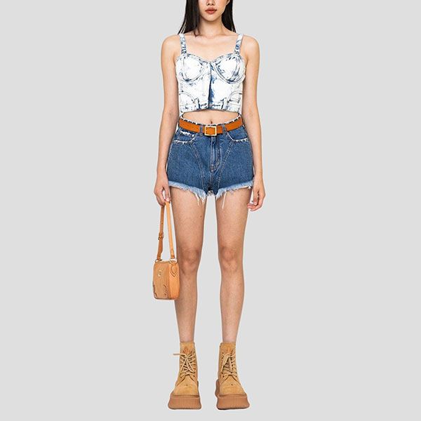 Quần Short Nữ SMFK Blue Wild Word Ocean PS001DB Màu Xanh Đậm - Thời trang - Vua Hàng Hiệu